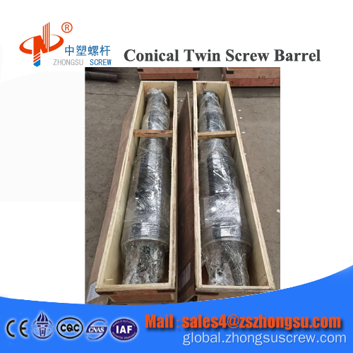 Recycle Extruder Screw Barrel Conical Screw Barrel For Plastic Waste Recycle Extruder Supplier